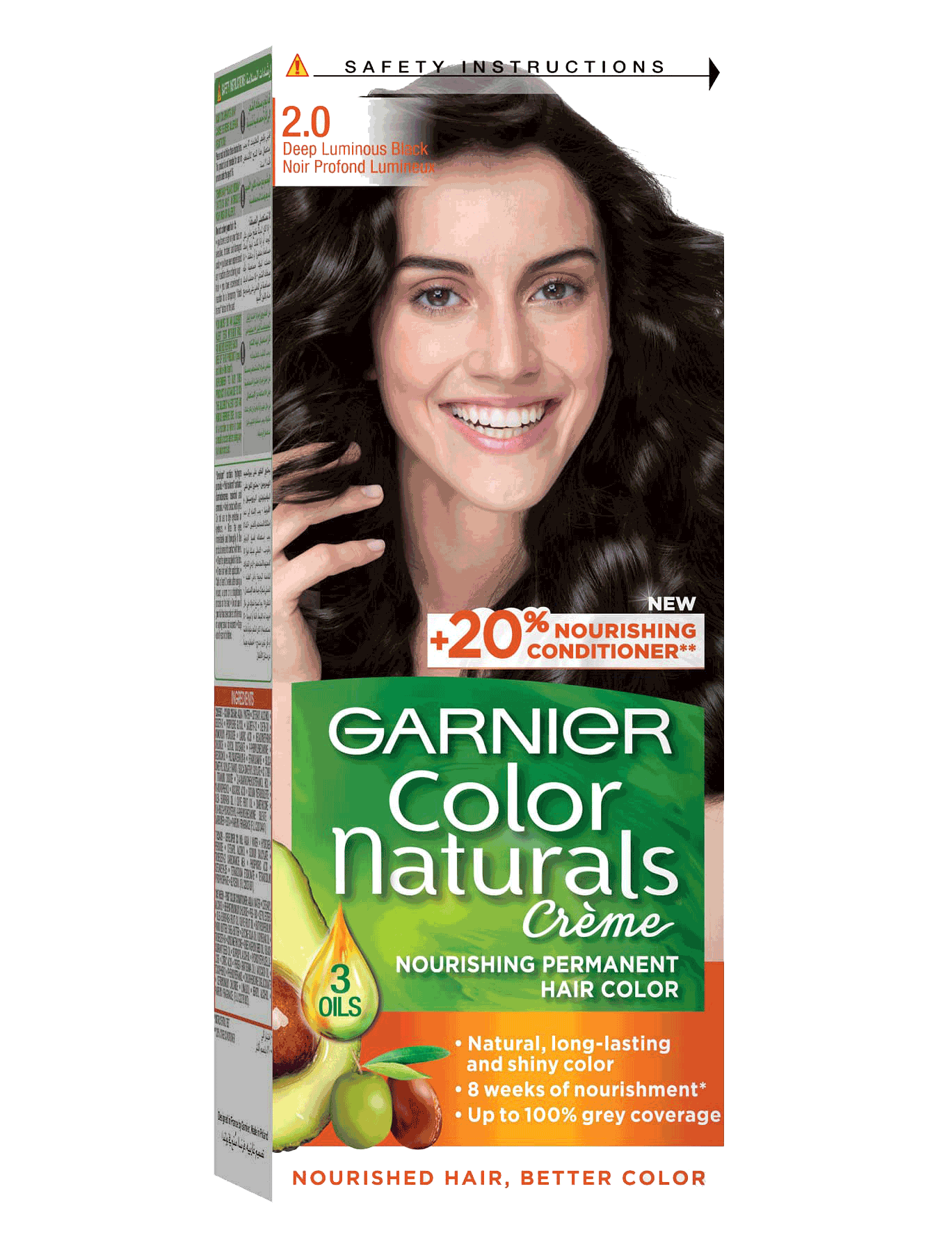 Color Naturals 2.0 Luminous Black Hair Color Garnier Arabia