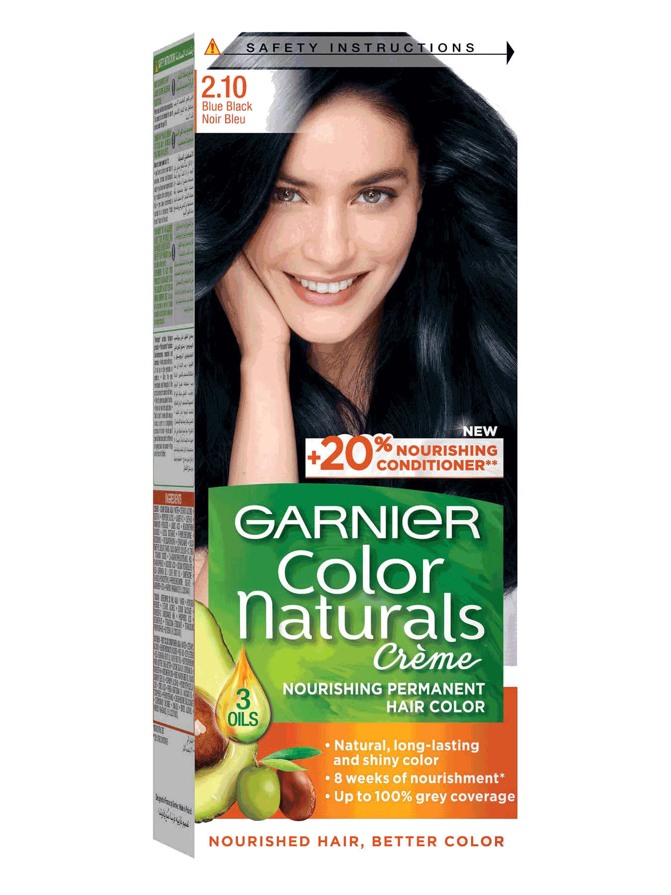 Garnier on sale blue black