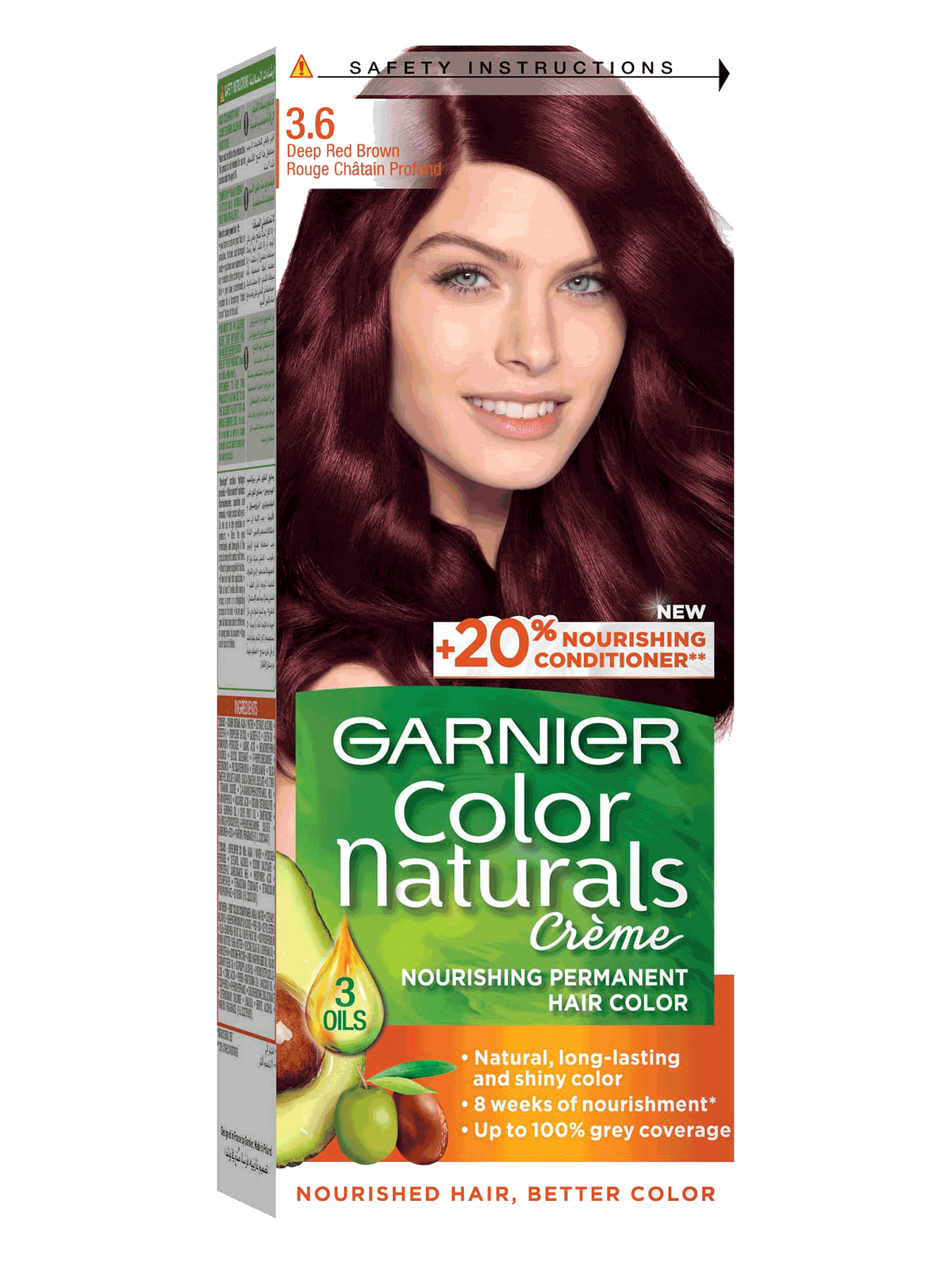 3.6 Deep Red Brown Color Naturals Garnier Arabia