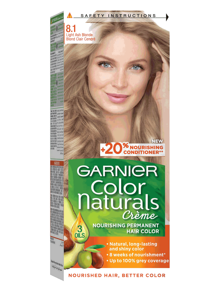 8.1 Light Ash Blonde | Color Naturals | Garnier Arabia