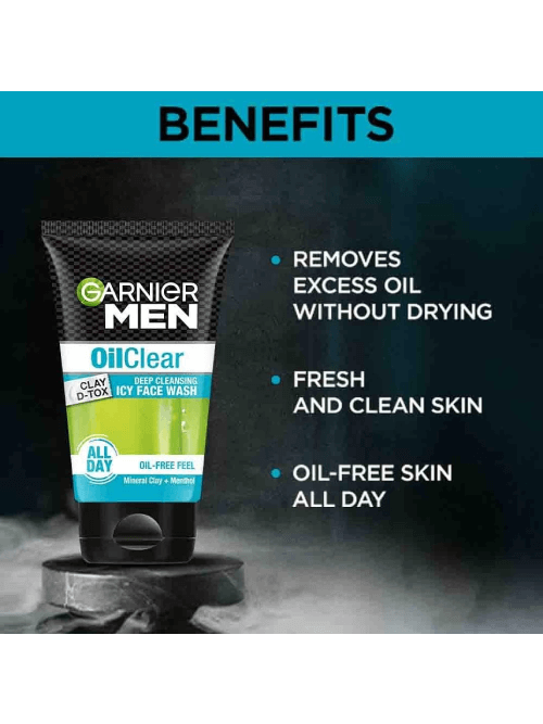 Garnier Men Oil Clear Face Wash Benefits