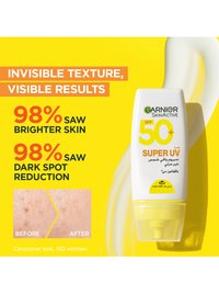 Super UV Invisible Serum Sunscreen Before After EN
