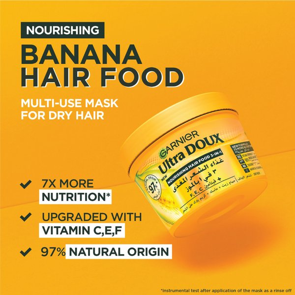 Ultra Doux Nourishing Banana 3 in 1 Hair Food For Dry Hair Garnier ultra-doux-nourishing-banana-3-in-1-hair-food-for-dry-hair-garnier