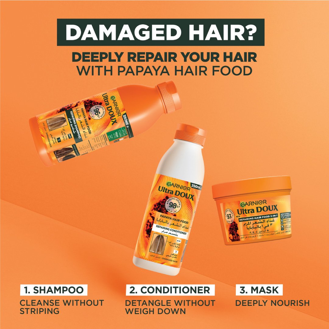 Papaya Hair Food Routine 