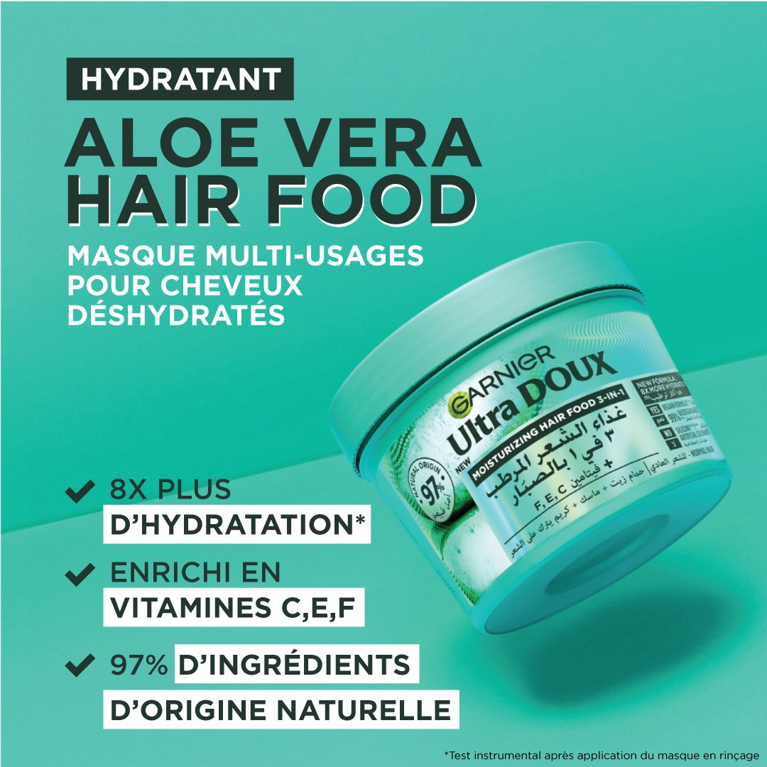 Ultra Doux Aloe Vera 3-en-1 Hair Food 390 ml | Garnier